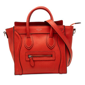 Pre-Loved Celine Nano Leather Luggage Tote